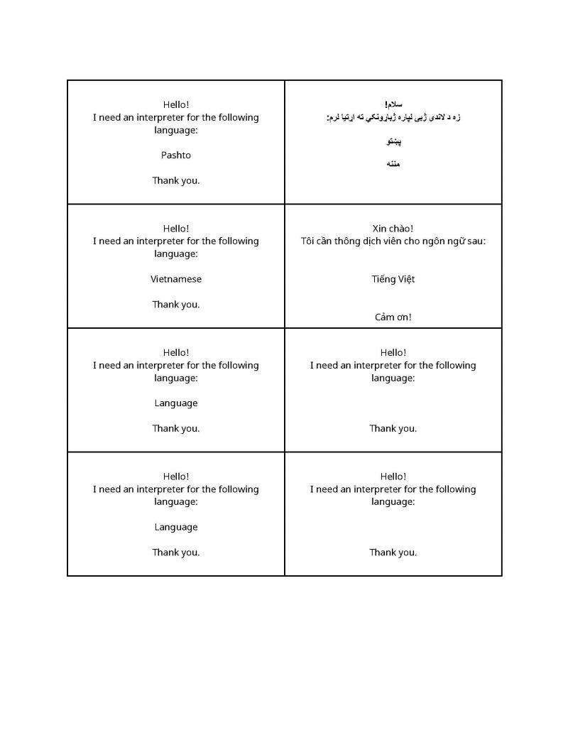 I need an interpreter Pashto Vietnamese